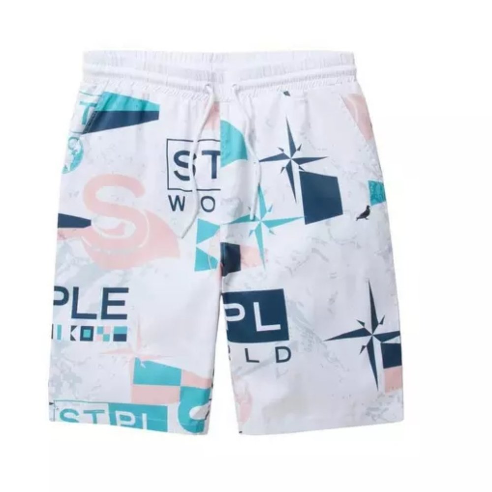 NEW Mens Staple Brand Men's Fordham Nylon Shorts Size L White